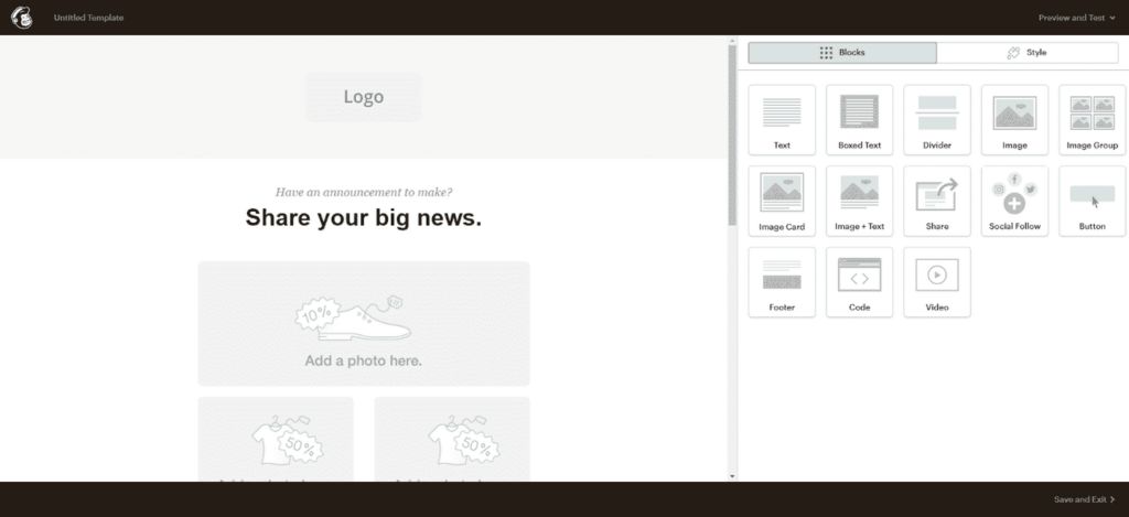 14 MailChimp - Layout