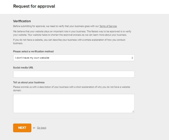 2 Request for approval - MailerLite