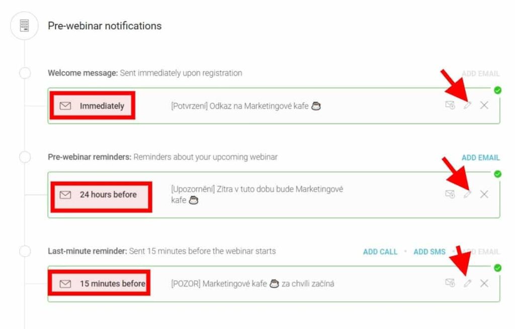18 webinar Jam - notification email settings